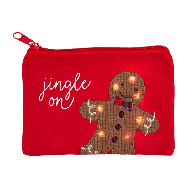 CHRISTMAS LIGHT-UP POUCH