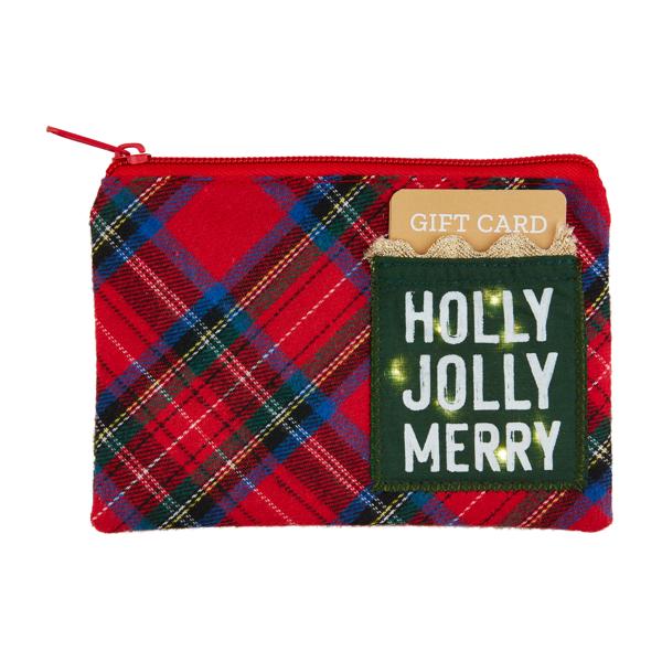CHRISTMAS LIGHT-UP POUCH