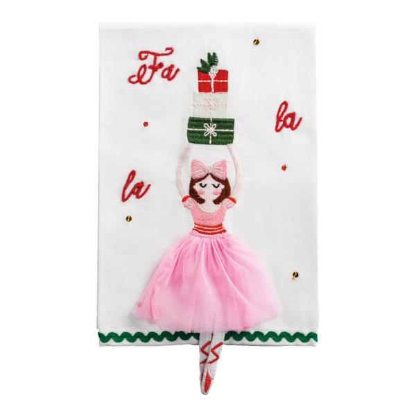 HOLIDAY DANGLE EMBROIDERY TOWEL