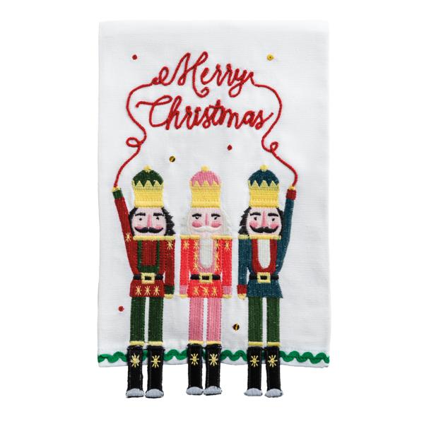 HOLIDAY DANGLE EMBROIDERY TOWEL