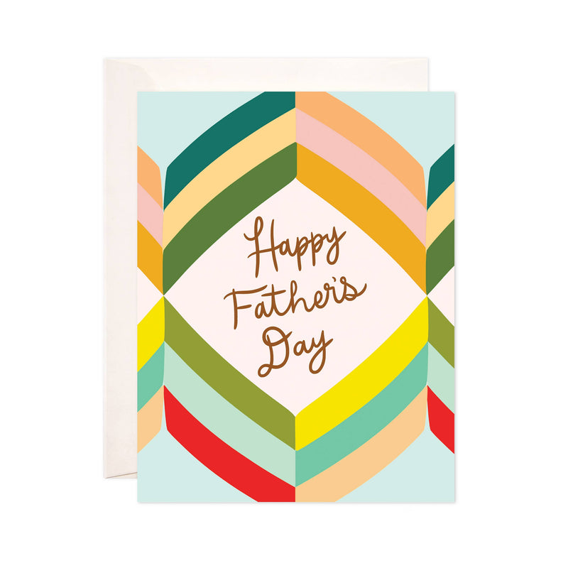 Father's Day Stripes Greeting Card - Father's Day Card