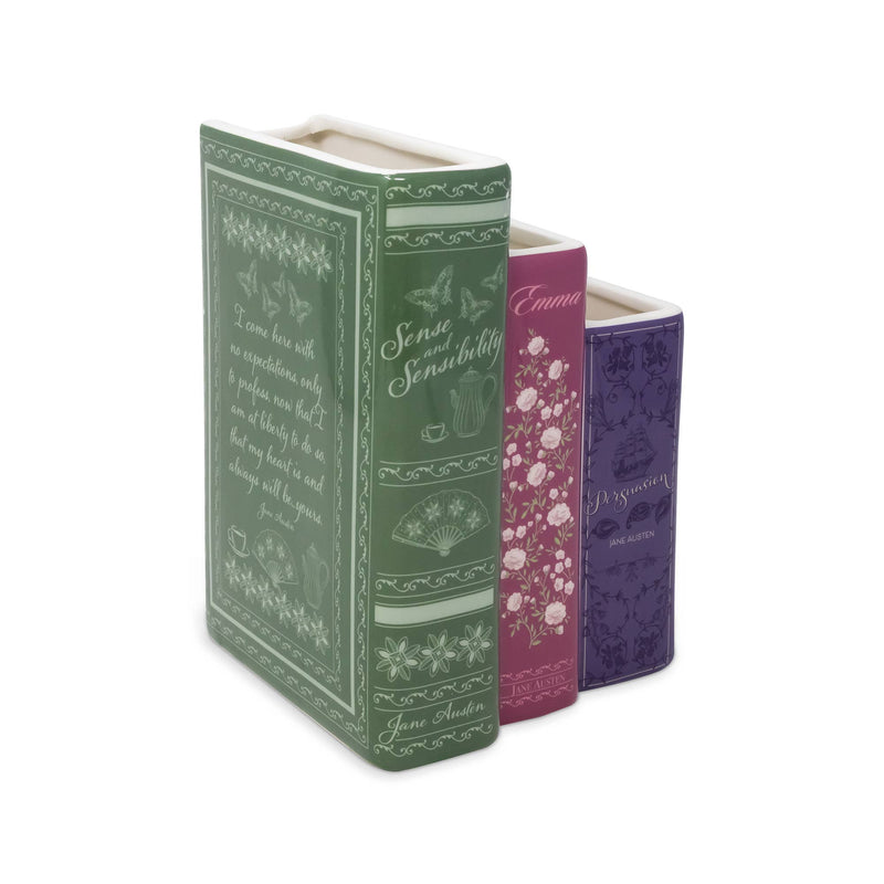 Triple Book Vase, Jane Austen