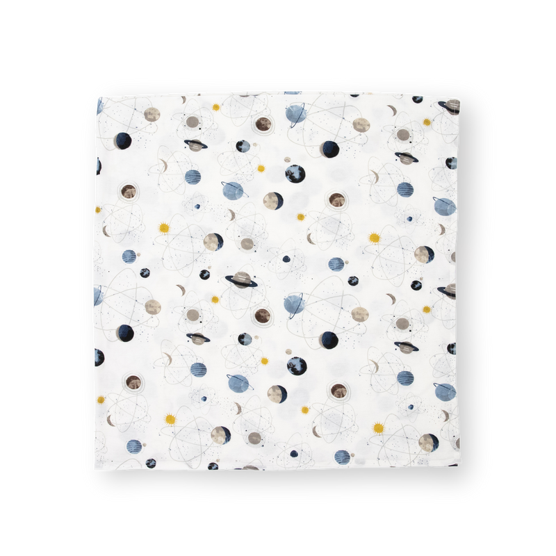 Stretch Knit Swaddle Blanket | Planets
