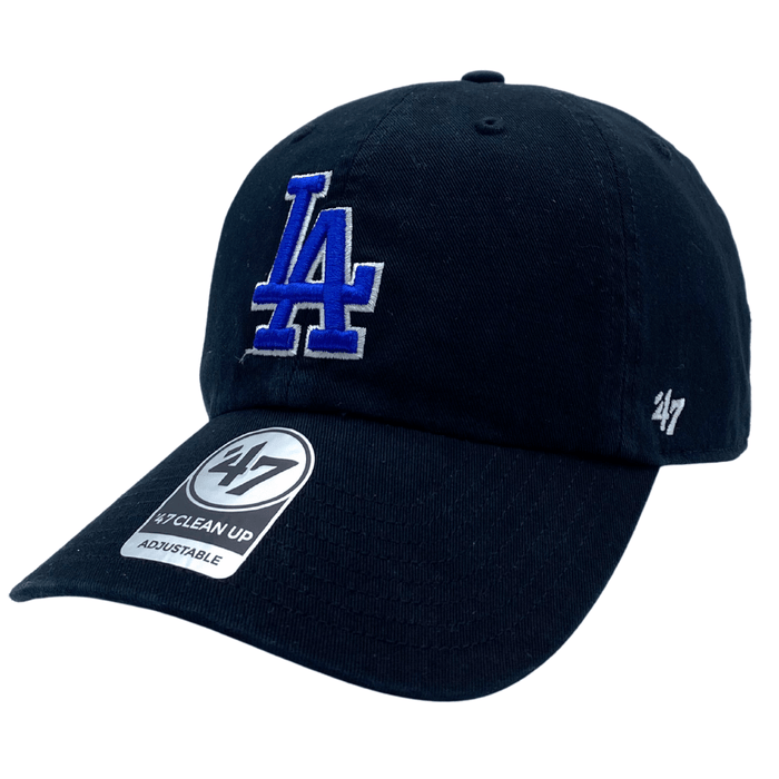 47 Brand Los Angeles Dodgers Clean Up Hat in Black and Blue