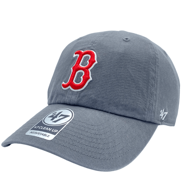 Grey red top sox hat