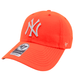 47 BRAND HATS NEW YORK YANKEES NEON ORANGE 47 CLEAN UP