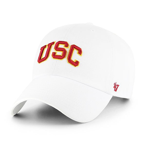 47 BRAND HATS USC SO CAL TROJANS WHITE '47 CLEAN UP