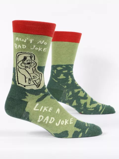 Ain't No Bad Joke Like A Dad Joke M - Crew Socks - LOCAL FIXTURE