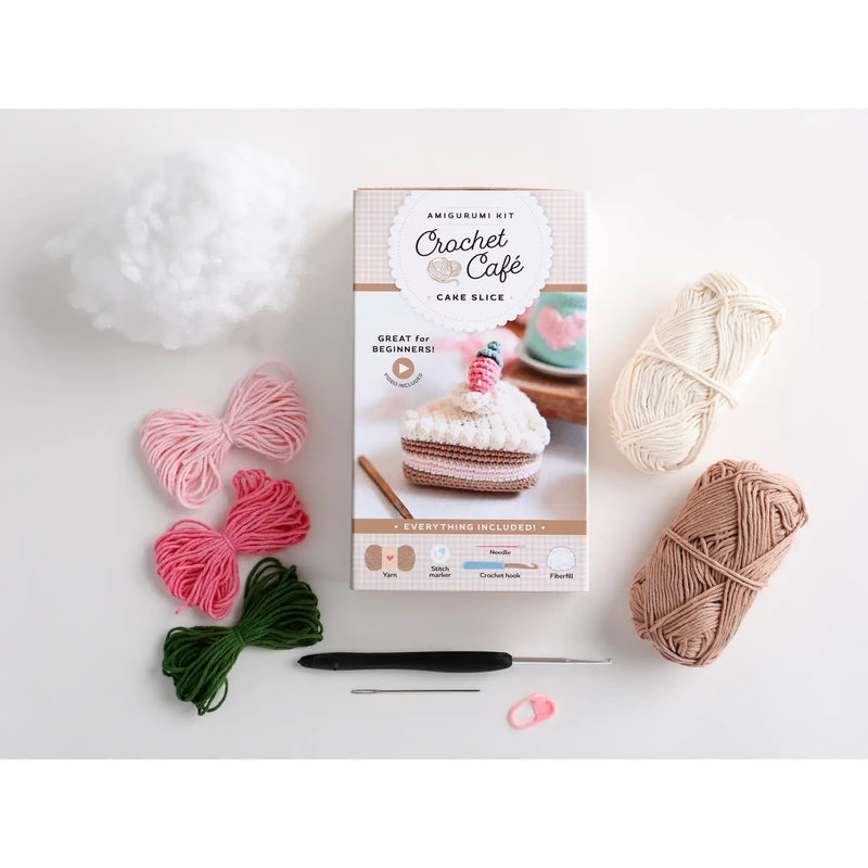 Crochet Café Amigurumi Kit Cake Slice
