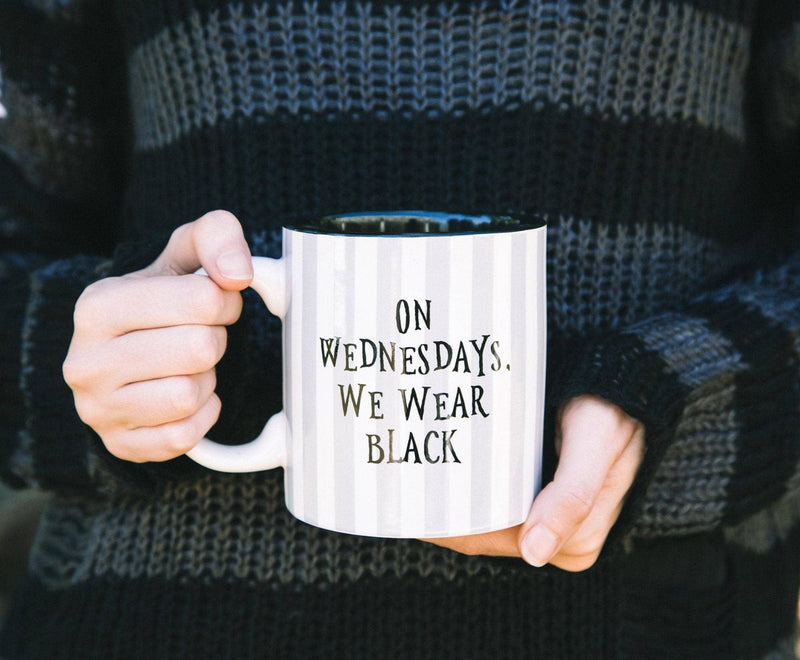 Wednesday Wear Black 20oz White Ceramic Mug