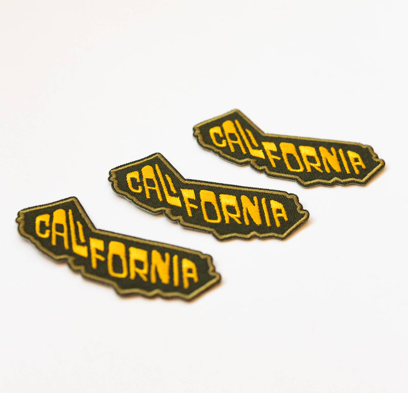 California State Embroidered Iron on Patch: Yes