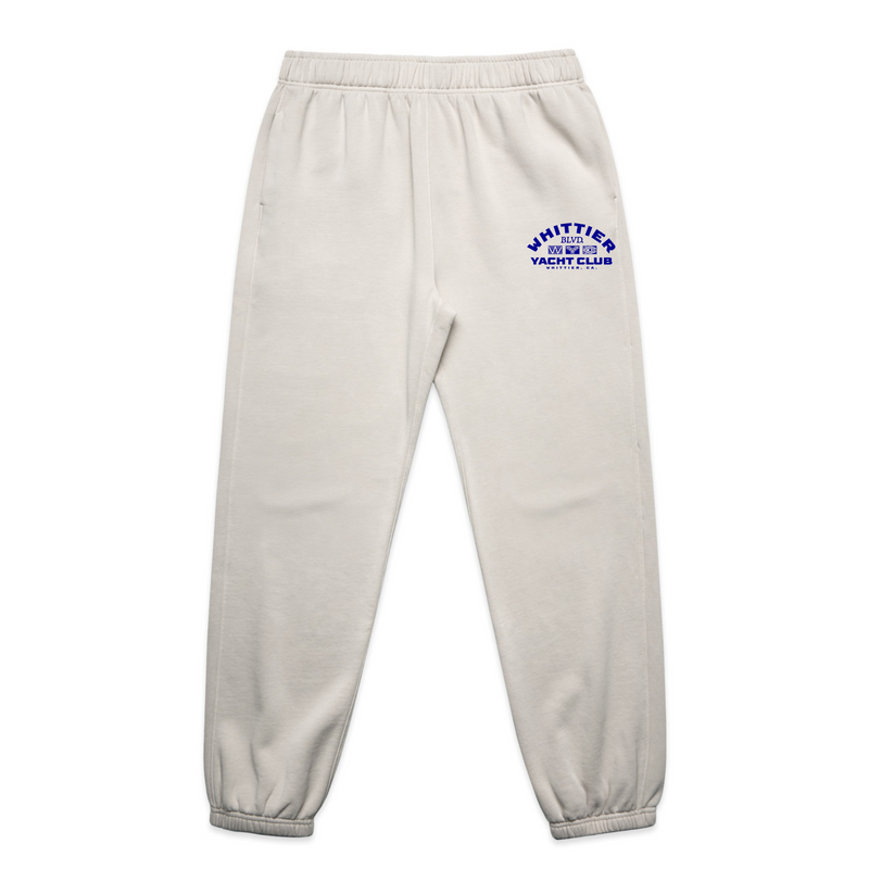 Heavy Faded Whittier Yacht Club Nautical Flag Track Pants