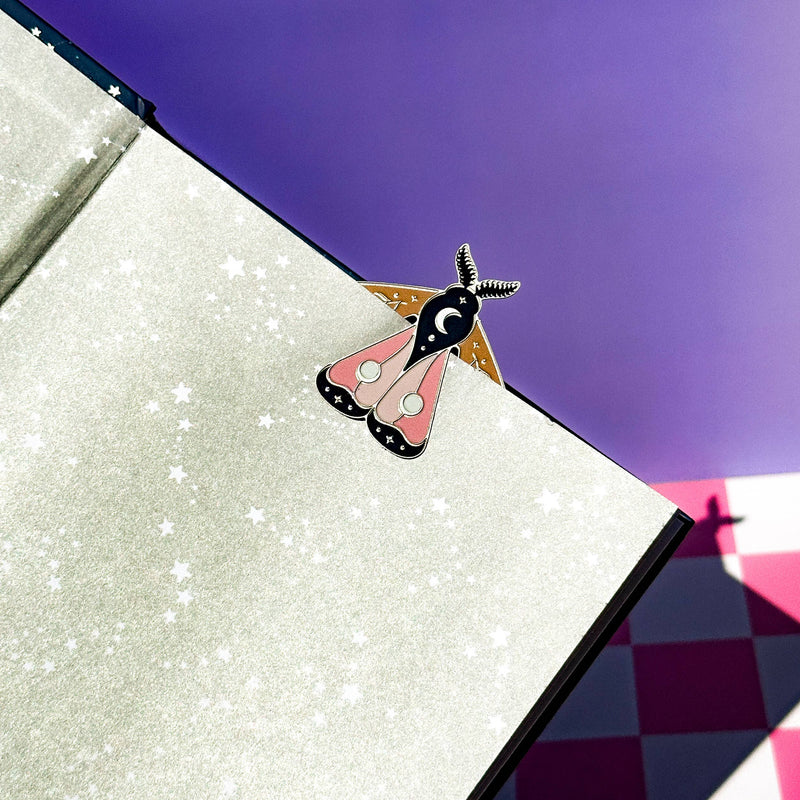 MOTH MARKS - Celestial Moth Bookmarks