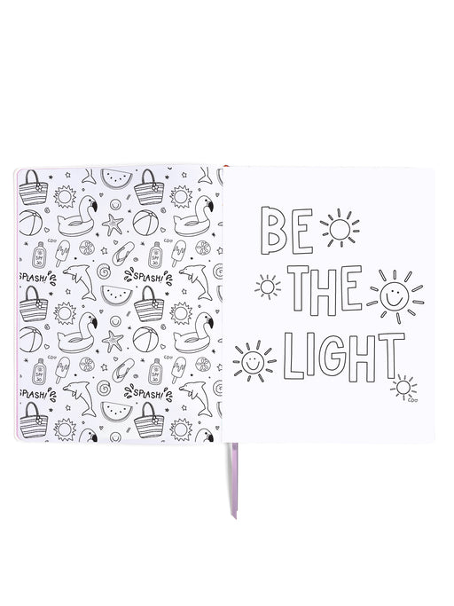 Good Things Are Coming planner cover detail with gold foiling
