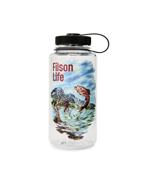 Filson Fishing Graphic Nalgene Bottle in Clear