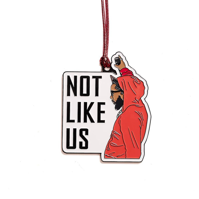 Kendrick Not Like Us Enamel Holiday Ornament