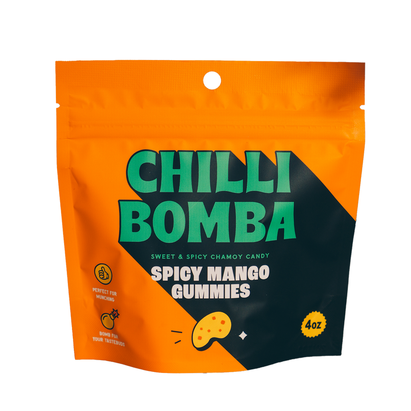 Chilli Bomba Spicy Mango Chili Chamoy Candy 4oz /12ct