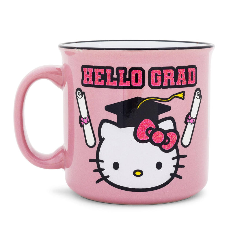 Hello Kitty "Hello Grad" 20oz Glitter Camper Mug