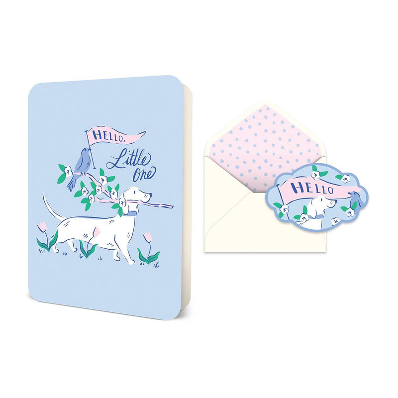 Hello, Little One Deluxe Greeting Card
