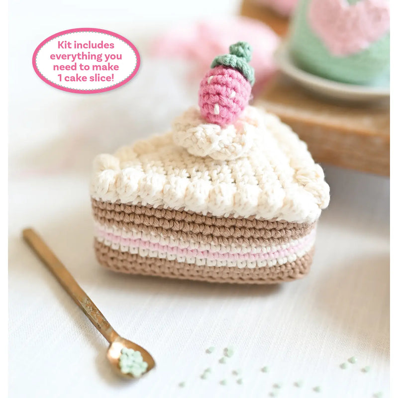 Crochet Café Amigurumi Kit Cake Slice