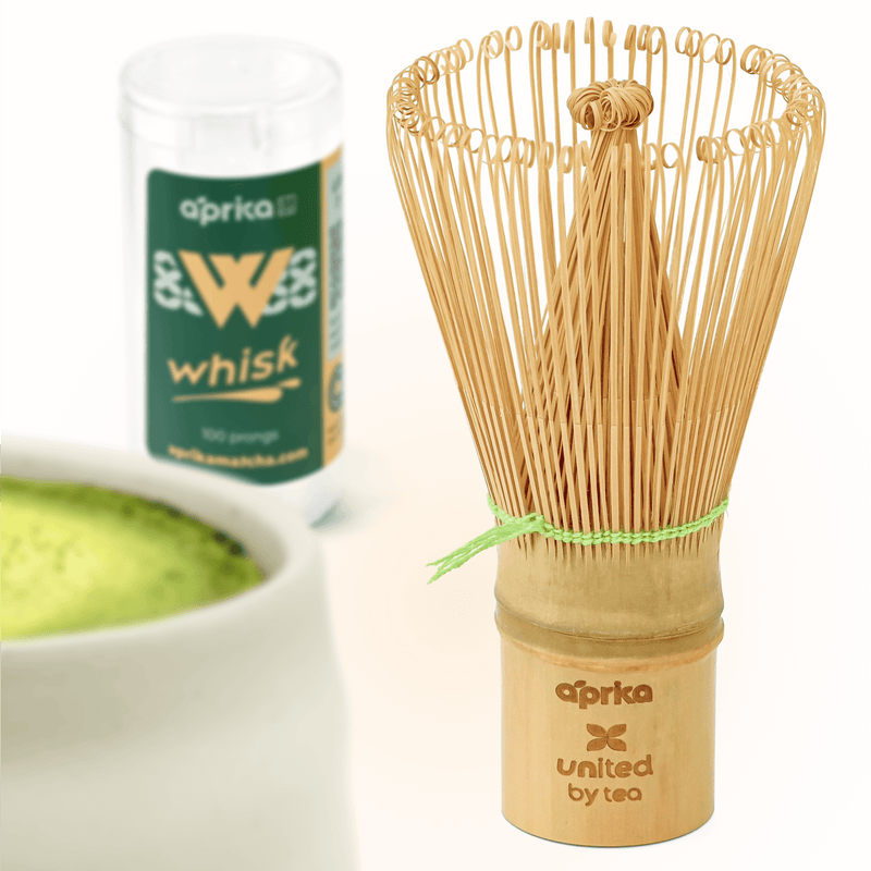Matcha Green Tea Whisk (100 Prongs): Golden Bamboo