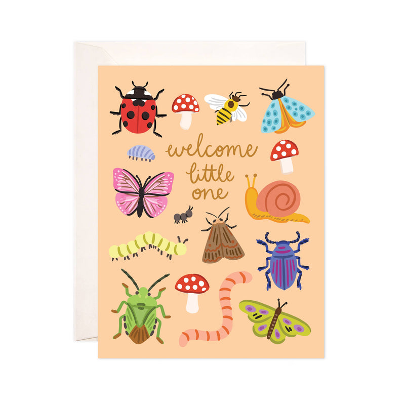 Little Bugs Greeting Card - New Baby Card