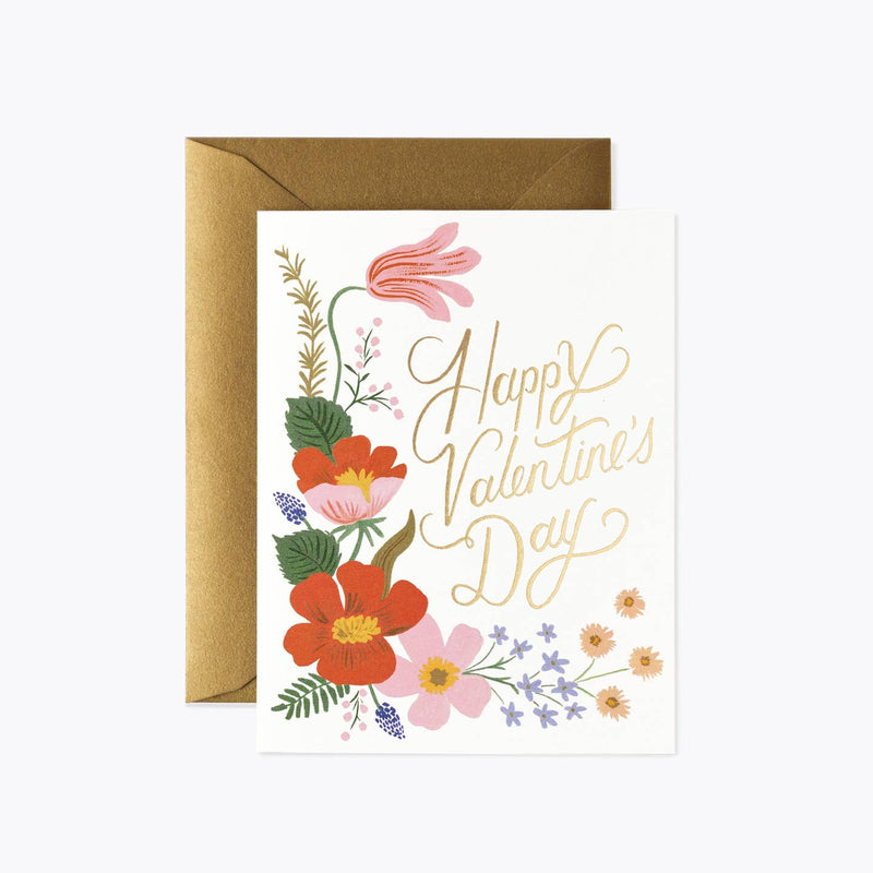 Strawberry Garden Valentine Card