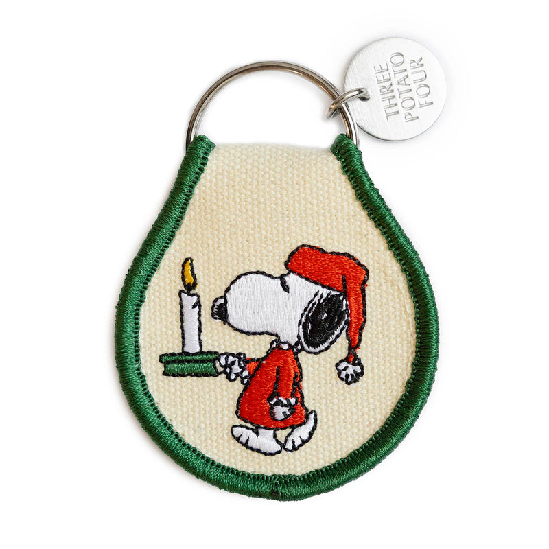 3P4 x Peanuts® Christmas - Cozy Night Snoopy Patch Keychain