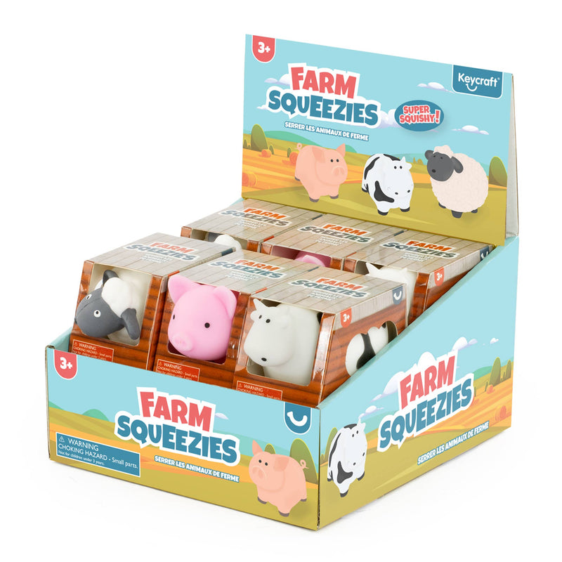 Keycraft Farm Squeezies Sensory Toy