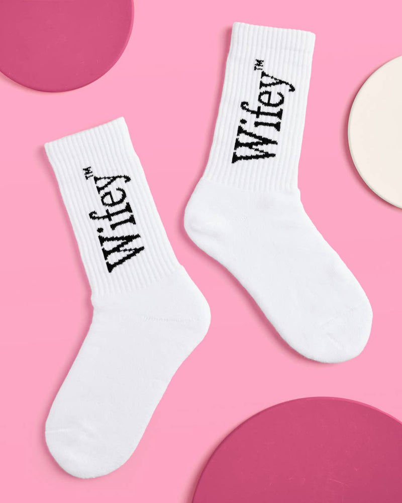 Wifey Socks | bridal, engagement, white, gift