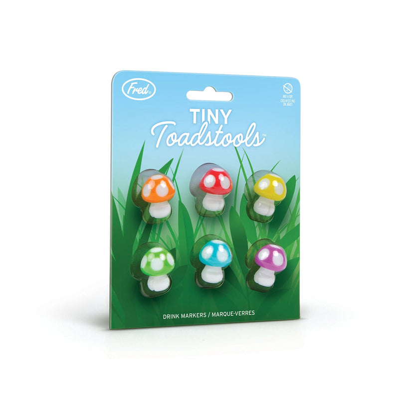 Tiny Toadstools Reusable Drink Markers
