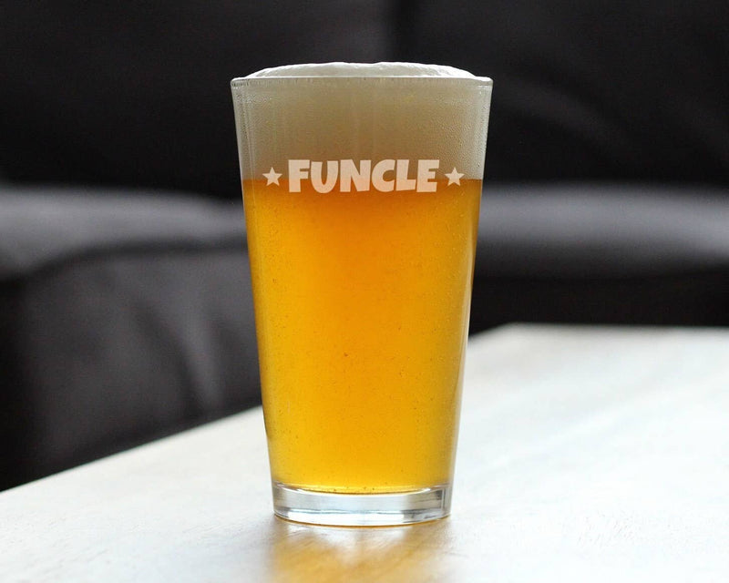 Funcle Pint Glass for Beer - Uncle Gifts and Decor