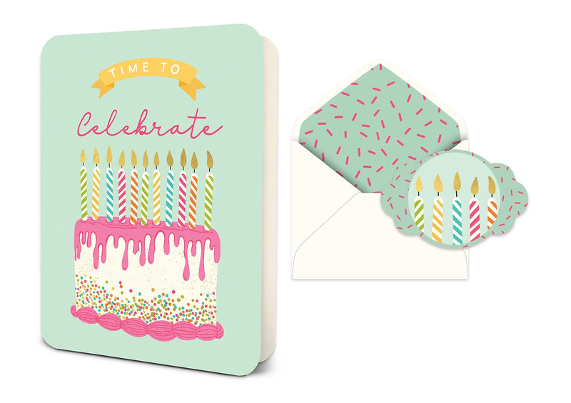 Time To Celebrate Deluxe Greeting Card