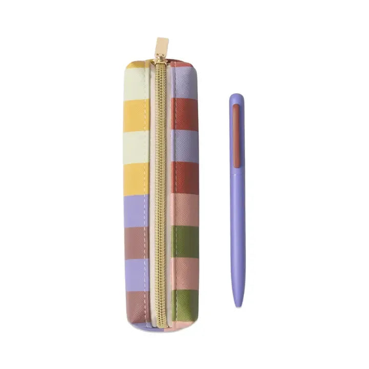 Bold Stripe Pen & Pouch Set