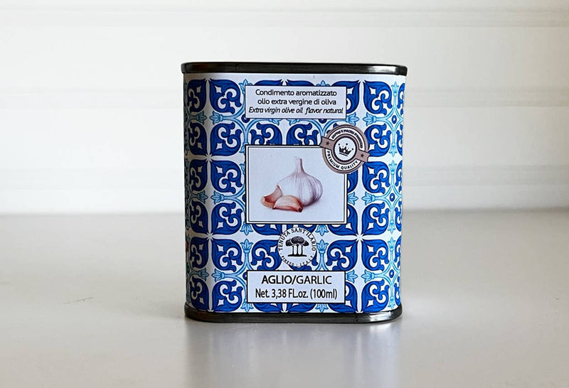 Italian Infused Extra Virgin Olive Oil in Tin - 100ml: Lemon