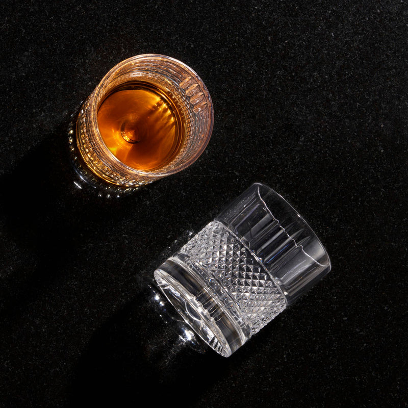 Revolve Crystal Spinning Scotch Rocks Glass