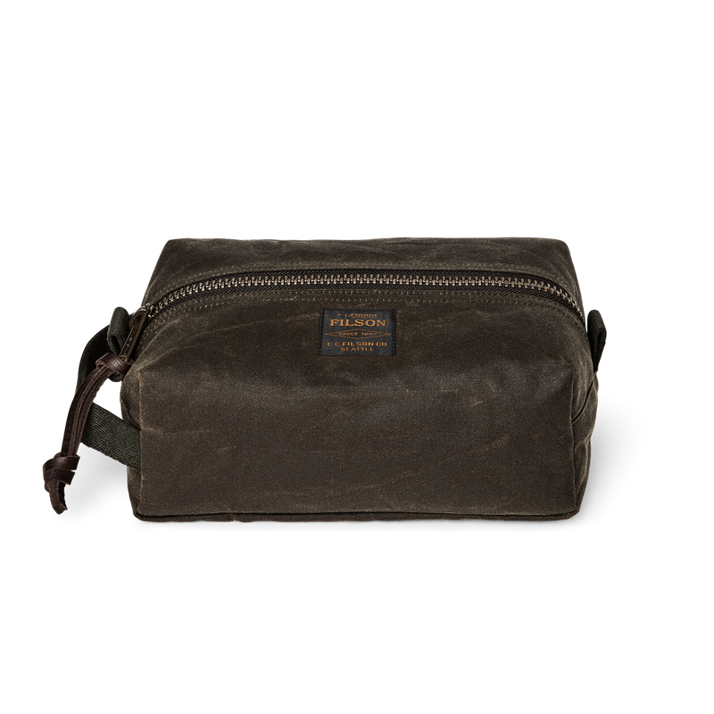 Filson Tin Cloth Travel Kit in Otter Green