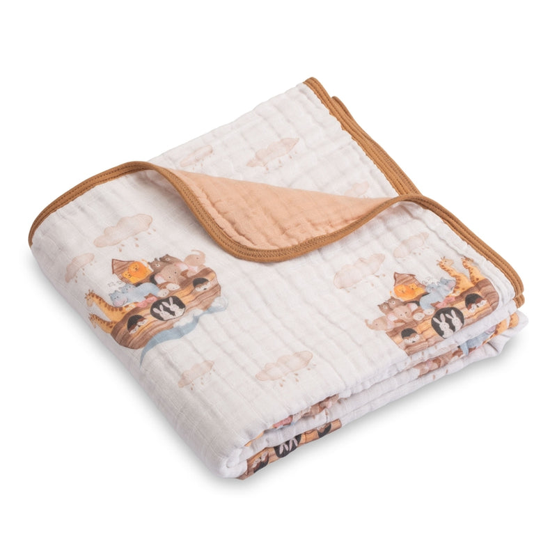 Noah's Ark Baby Toddler Muslin Blanket