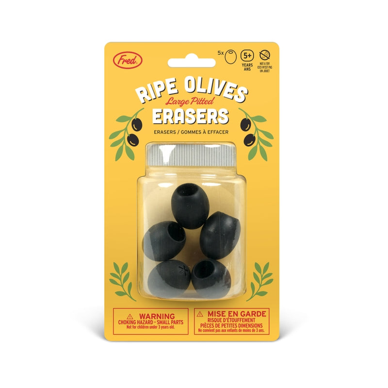 Uncanny | Olive Erasers | Set of 5