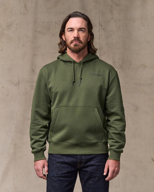 Filson Scenic Graphic Hoodie in Surplus Green