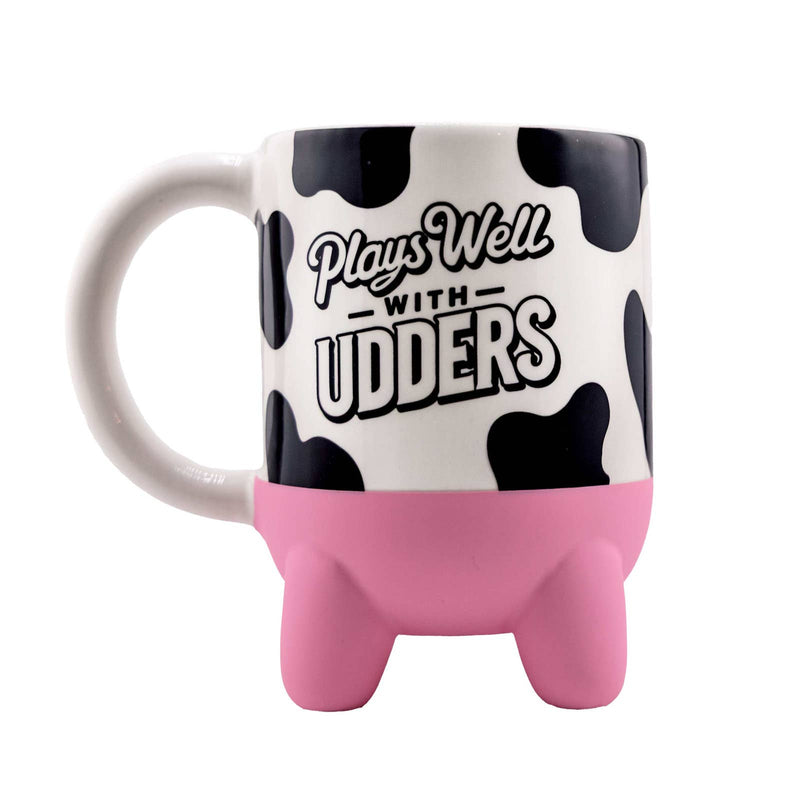 Plays Well with Udders Mug – The Mug That’s So Dairy Good, It’s Ridiculous! 🐄☕