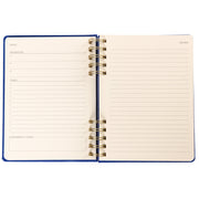 Cobalt Blue Fabric-Bound Task Journal cover detail