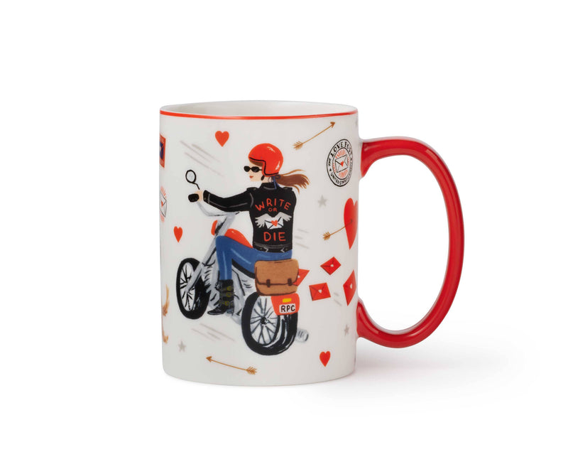 Write or Die Valentine's Day Porcelain Mug