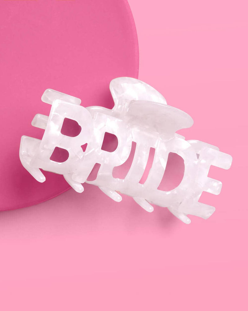 Bride Word Claw Clip