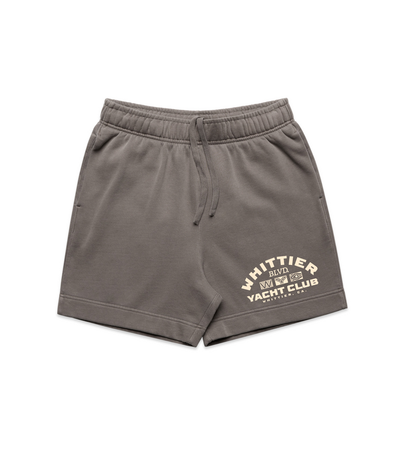 Heavy Faded Whittier Yacht Club Nautical Flag Shorts