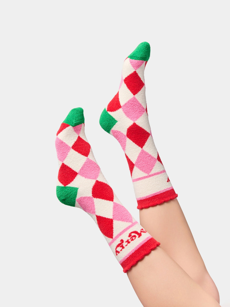 "Merry" Argyle Socks | Multi