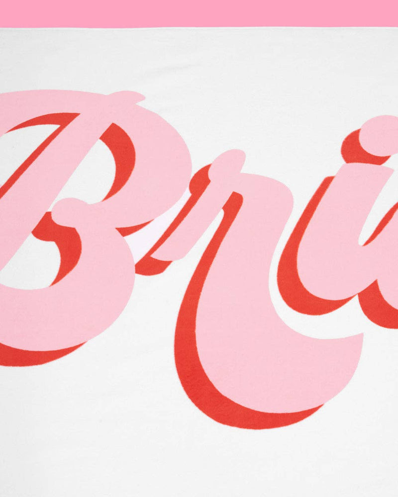 Bride Beach Towel - fringe cotton towel 30" x 67"