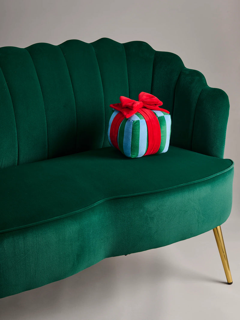 Stripe Gift Box Pillow | Small