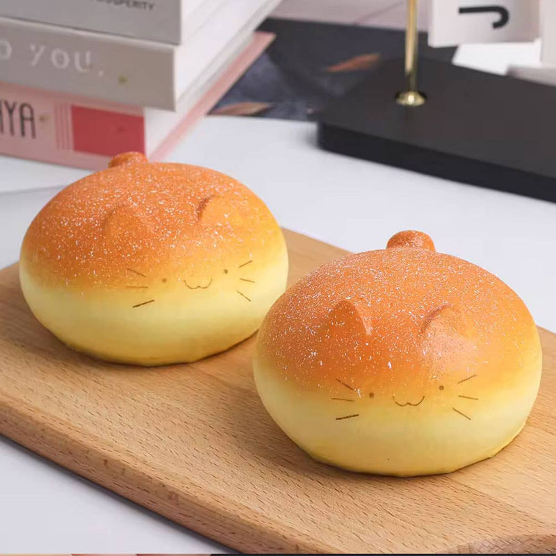 Cat Bread Squishy – Soft & Slow-Rebound Stress Toy