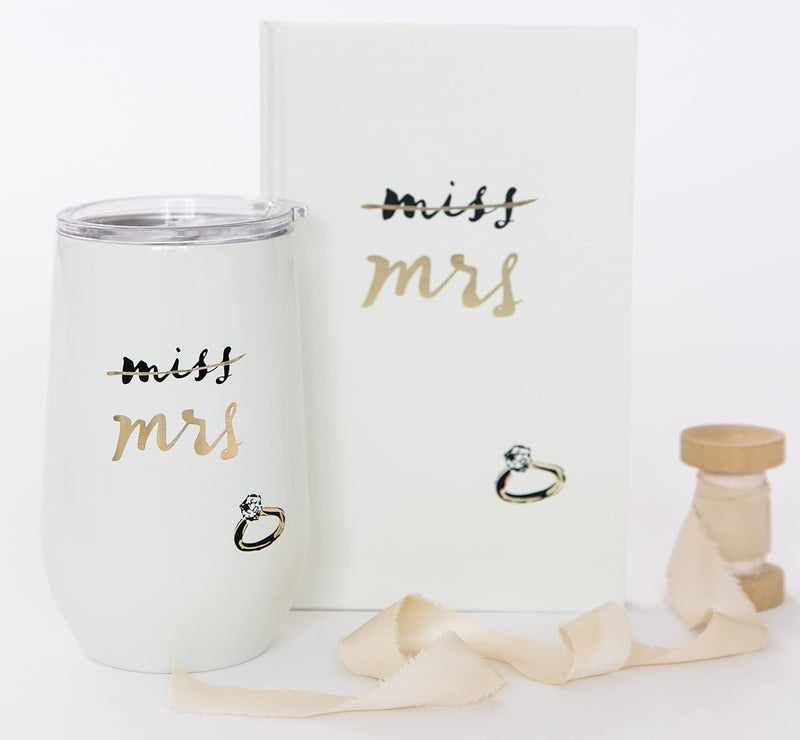 Miss To Mrs Stemless Wine Tumbler